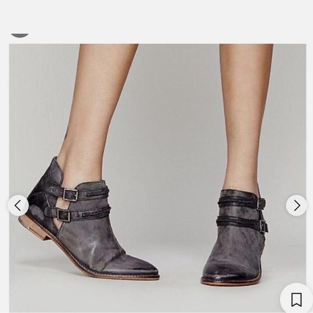 Free people Braeburn leather ankle booties